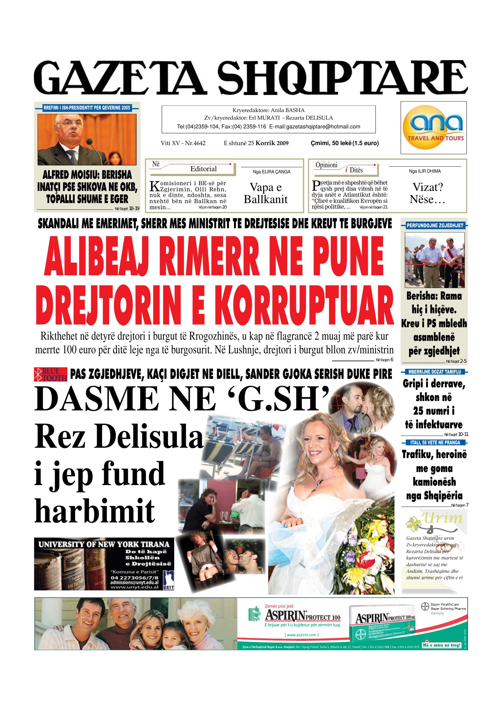 Gazeta Shqiptare 2009-07-25
